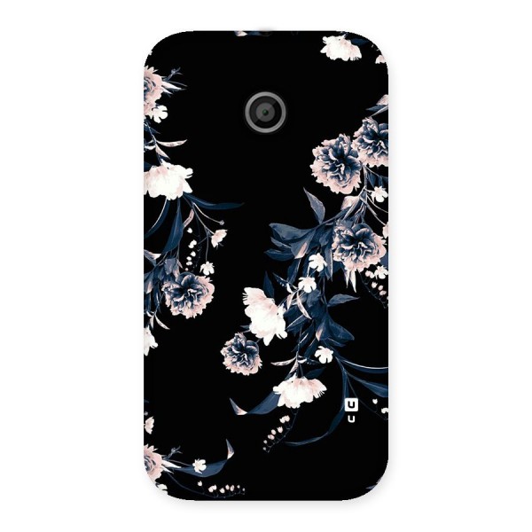 White Flora Back Case for Moto E