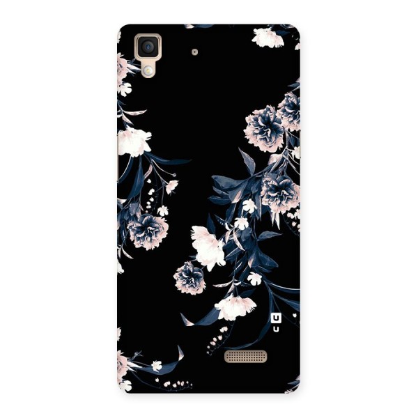 White Flora Back Case for Oppo R7