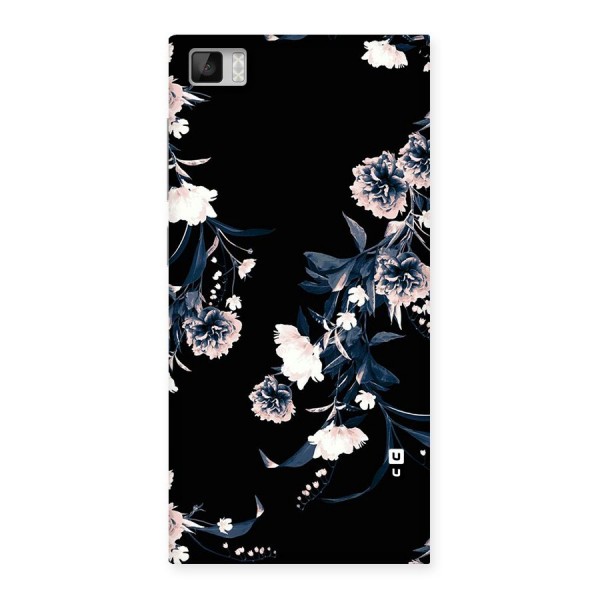 White Flora Back Case for Xiaomi Mi3