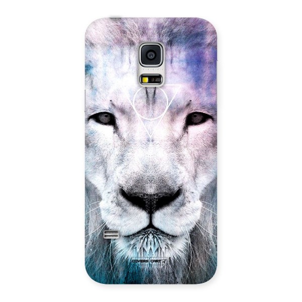 White Lion Back Case for Galaxy S5 Mini