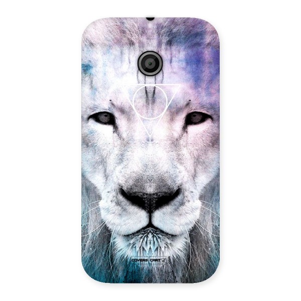 White Lion Back Case for Moto E