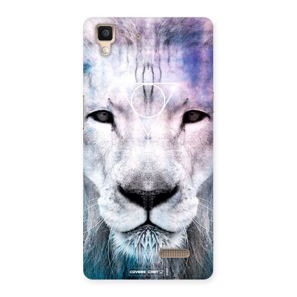 White Lion Back Case for Oppo R7