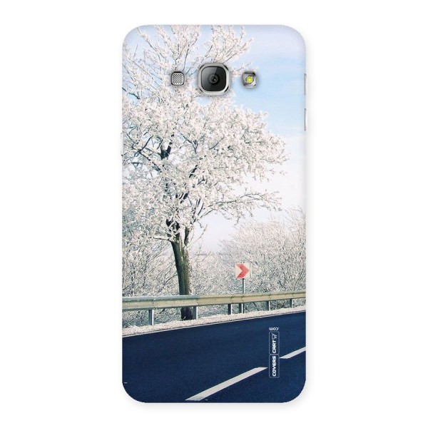 White Snow Tree Back Case for Galaxy A8