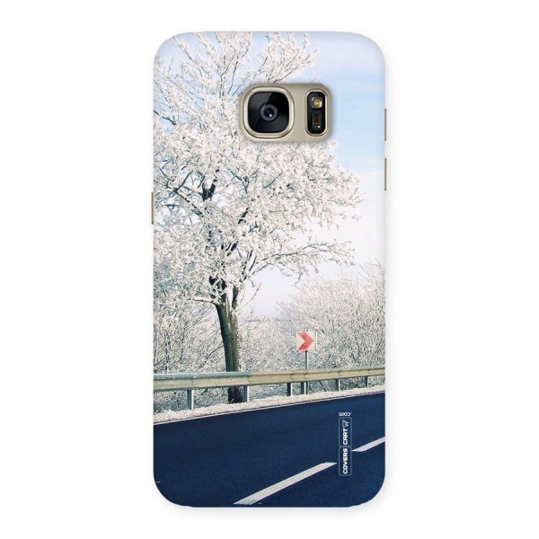 White Snow Tree Back Case for Galaxy S7