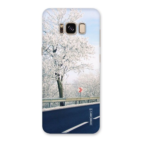 White Snow Tree Back Case for Galaxy S8