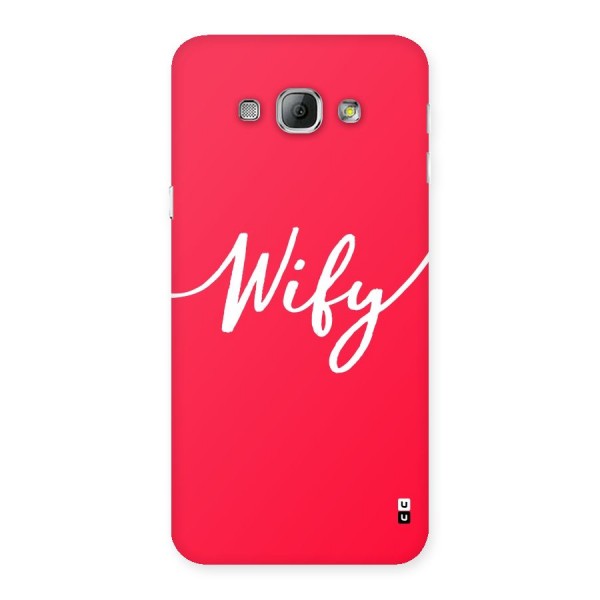 Wify Back Case for Galaxy A8