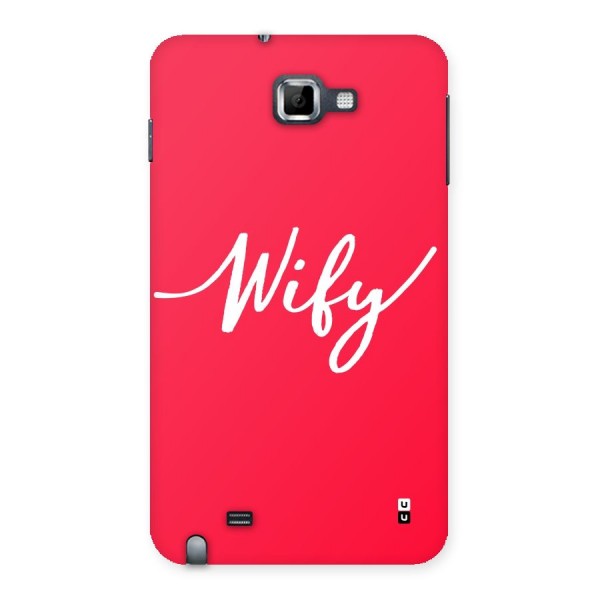 Wify Back Case for Galaxy Note