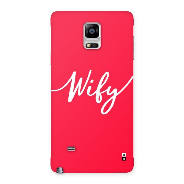 Wify Back Case for Galaxy Note 4