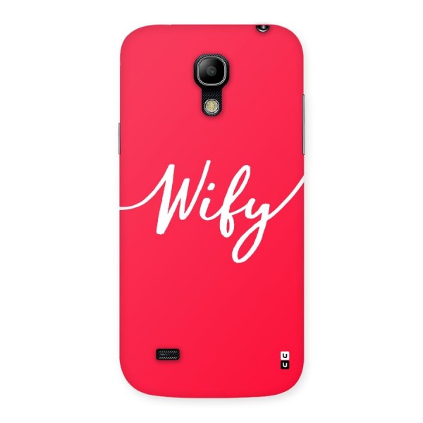 Wify Back Case for Galaxy S4 Mini