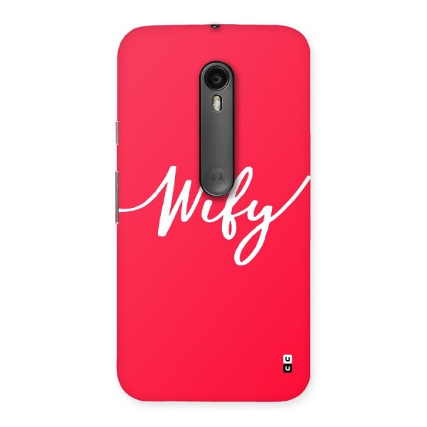 Wify Back Case for Moto G3