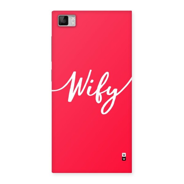 Wify Back Case for Xiaomi Mi3