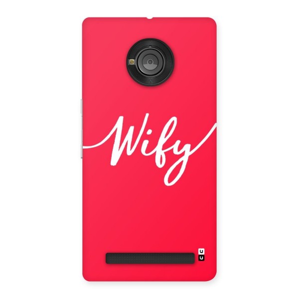 Wify Back Case for Yu Yuphoria