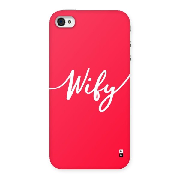 Wify Back Case for iPhone 4 4s