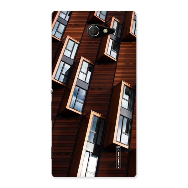 Window Abstract Back Case for Sony Xperia M2