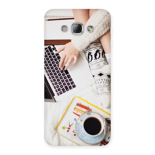 Winter Relaxation Back Case for Galaxy A8