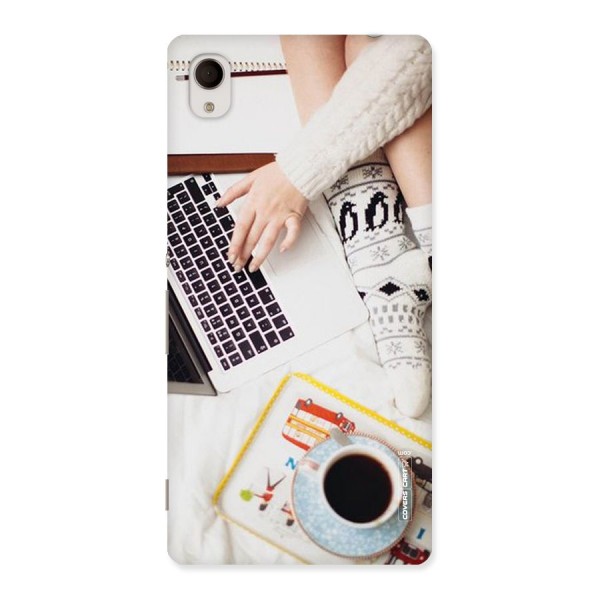 Winter Relaxation Back Case for Xperia M4 Aqua