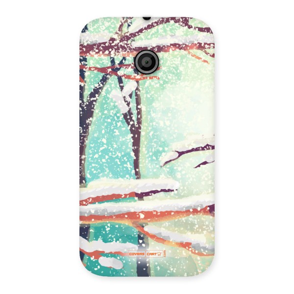 Winter Season Back Case for Moto E