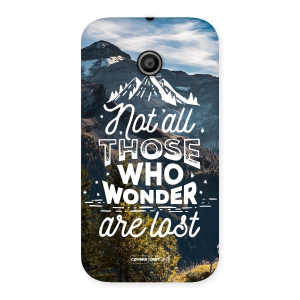 Wonder Lost Back Case for Moto E