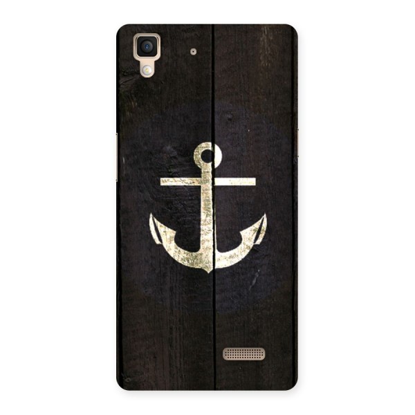 Wood Anchor Back Case for Oppo R7