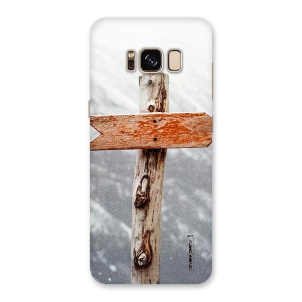 Wood And Snow Back Case for Galaxy S8