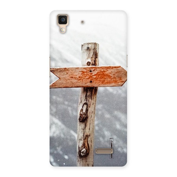 Wood And Snow Back Case for Oppo R7