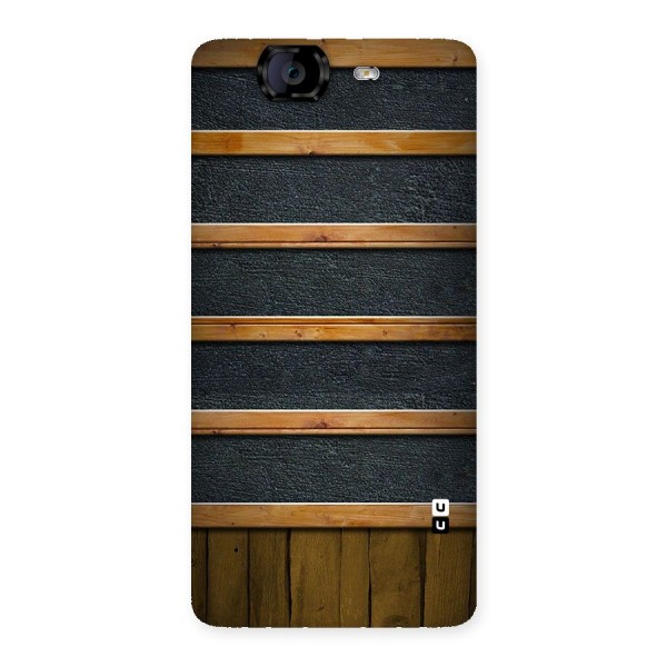 Wood Design Back Case for Canvas Knight A350