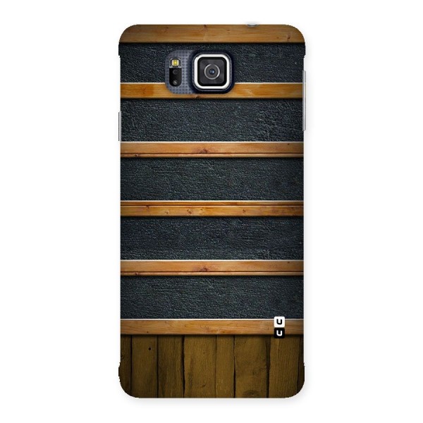 Wood Design Back Case for Galaxy Alpha