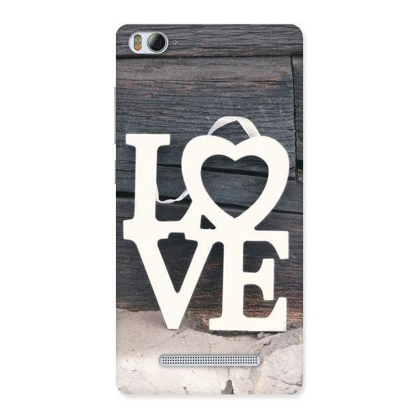 Wood Love Lock Back Case for Xiaomi Mi4i