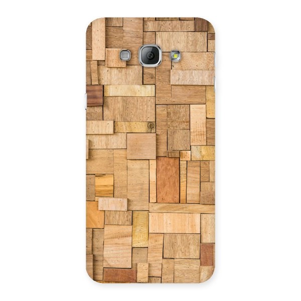 Wooden Blocks Back Case for Galaxy A8