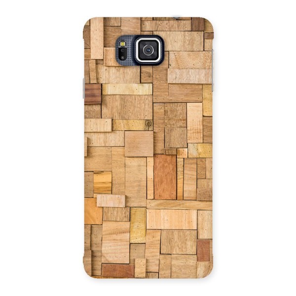 Wooden Blocks Back Case for Galaxy Alpha