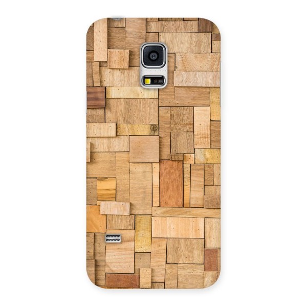 Wooden Blocks Back Case for Galaxy S5 Mini