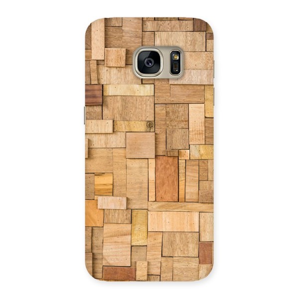 Wooden Blocks Back Case for Galaxy S7