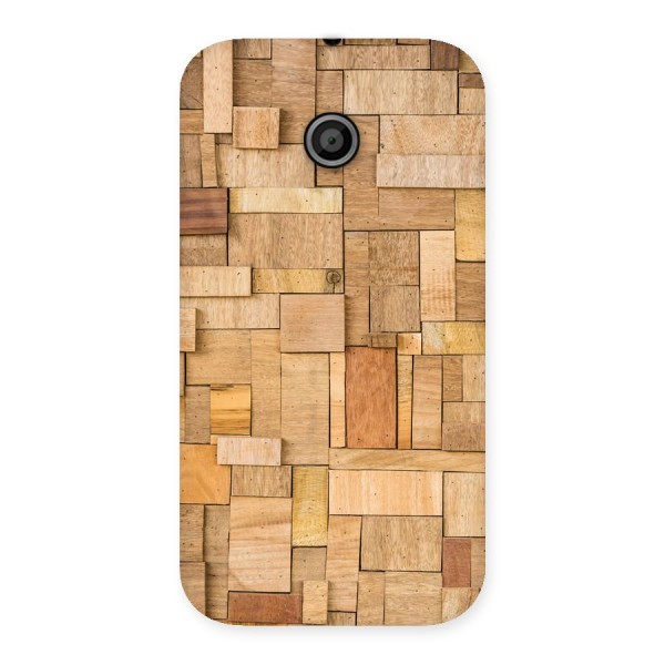 Wooden Blocks Back Case for Moto E