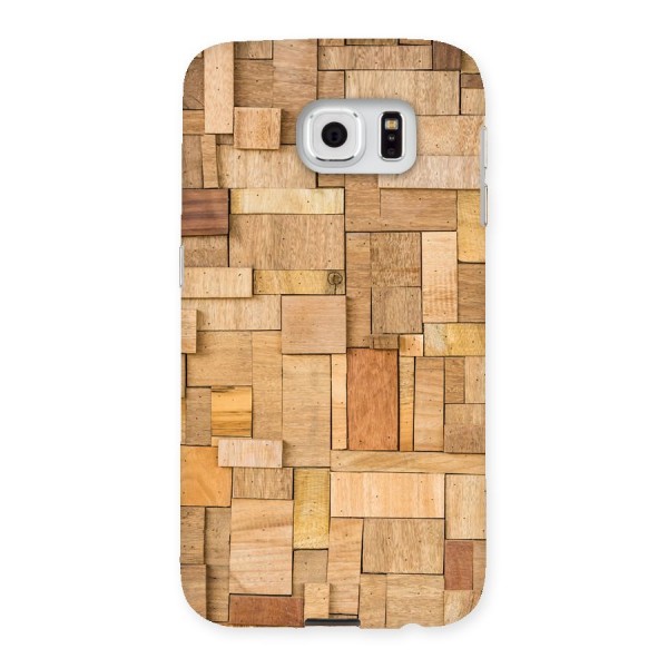 Wooden Blocks Back Case for Samsung Galaxy S6