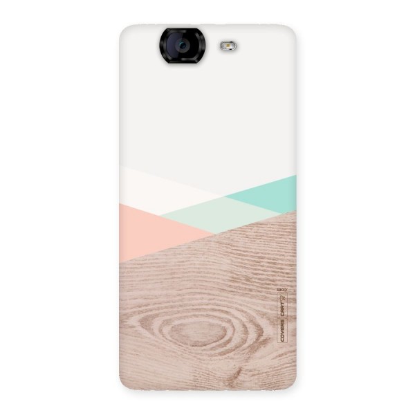 Wooden Fusion Back Case for Canvas Knight A350