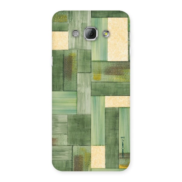 Wooden Green Texture Back Case for Galaxy A8