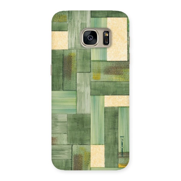 Wooden Green Texture Back Case for Galaxy S7