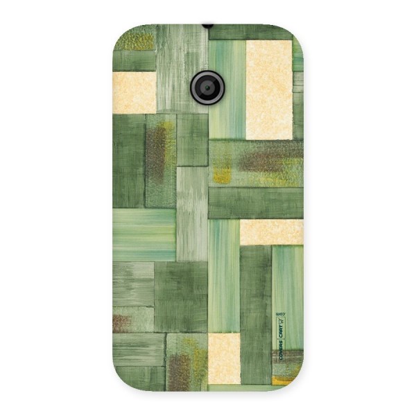 Wooden Green Texture Back Case for Moto E