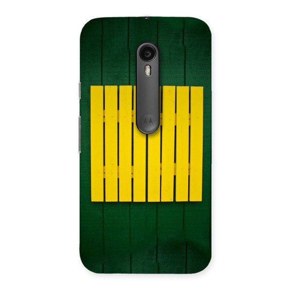 Yellow Fence Back Case for Moto G3