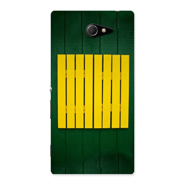 Yellow Fence Back Case for Sony Xperia M2