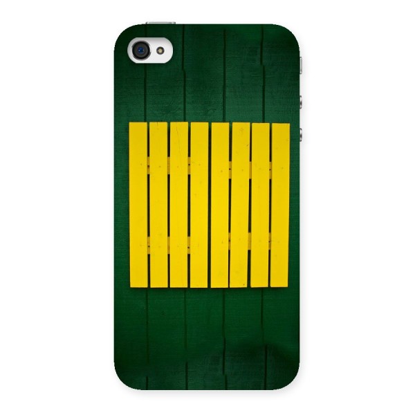 Yellow Fence Back Case for iPhone 4 4s