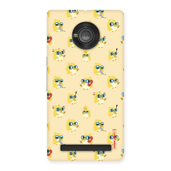 Yellow Parrot Back Case for Yu Yuphoria