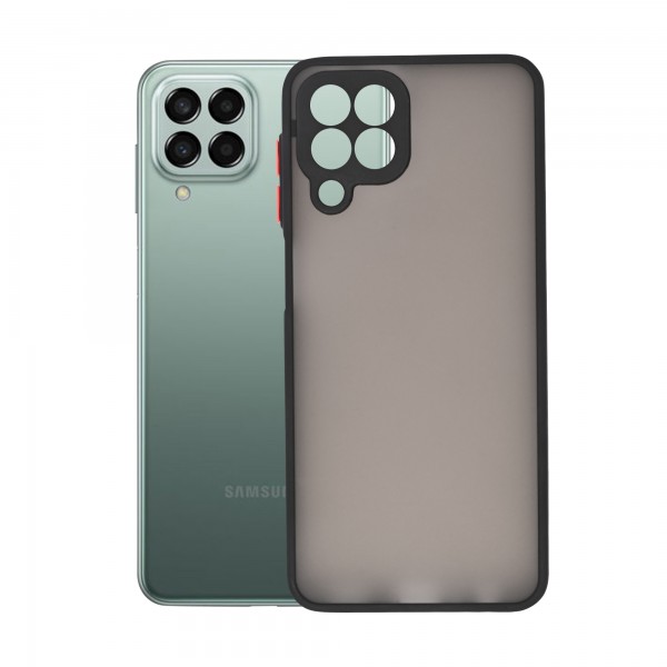 Dark Frosted Translucent Matte (with Raised Camera Protection) Classic Back Case for Galaxy M33