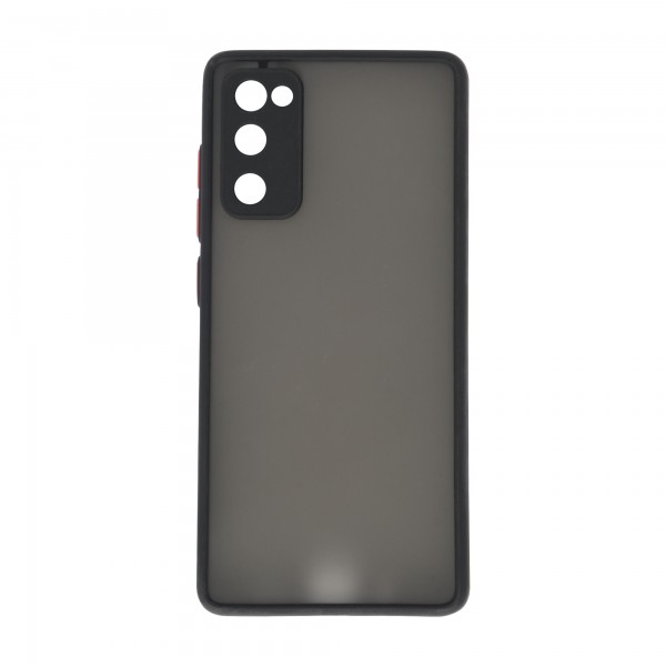 Dark Frosted Translucent Matte (with Raised Camera Protection) Classic Back Case for Galaxy S20 FE 5G