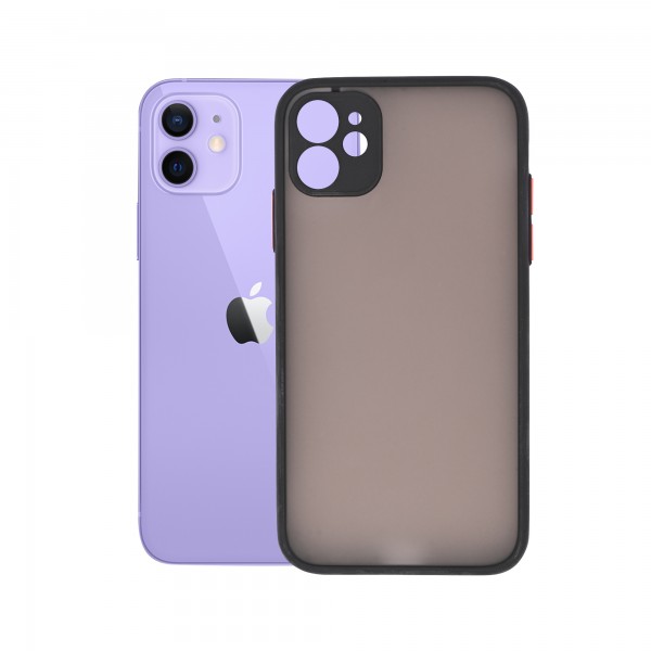 Dark Frosted Translucent Matte (with Raised Camera Protection) Classic Back Case for iPhone 11