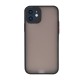 Dark Frosted Translucent Matte (with Raised Camera Protection) Classic Back Case for iPhone 12