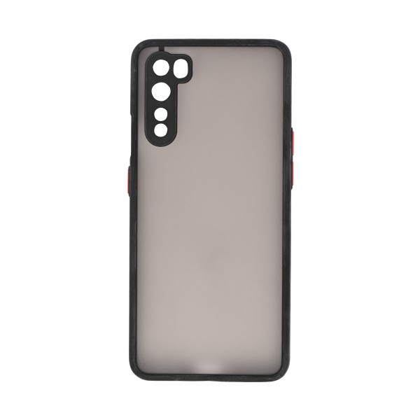 Dark Frosted Translucent Matte (with Raised Camera Protection) Classic Back Case for OnePlus Nord