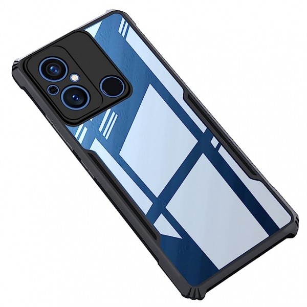 ShockProof Transparent Ultra Hybrid Clear Classic Back Case for Poco C55