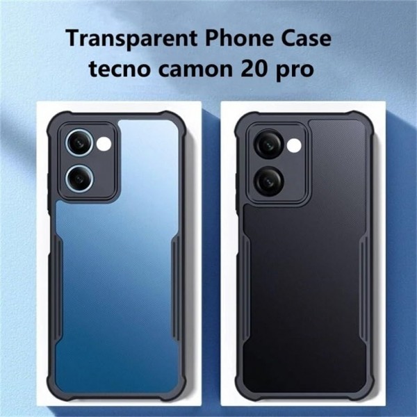 ShockProof Transparent Ultra Hybrid Clear Classic Back Case for Tecno Camon 20 Pro