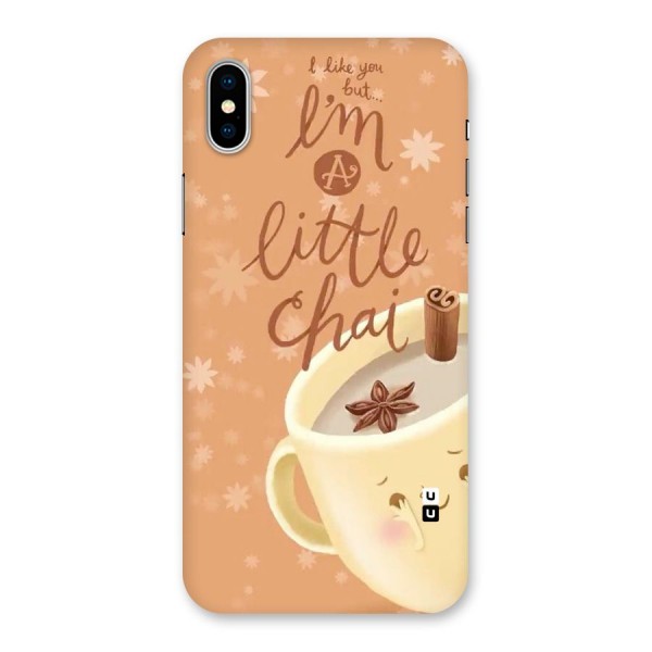 A Little Chai Back Case for iPhone X